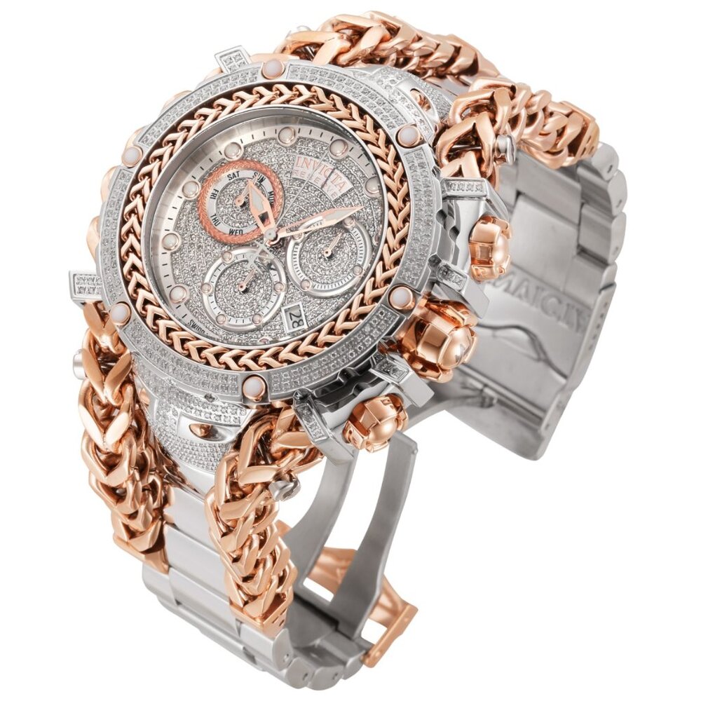 Invicta Swiss Reserve Gladiator 2.92CTW Diamond w/ Rose Gold Mens Watch New! - Picture 4 of 10